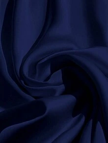 Franclia 女士优雅纯色V领连体裤，适合通勤 - 藏蓝色 - 查看 5