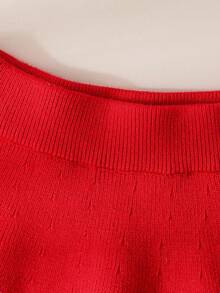 Souflis Souflis Baby Girls Sweater Co-Ords Set, Cute 3D Bow Ruffle Trim Knit Sweater & Skirt 2 Piece Outfit, Loose Casual Elegant Knitted Cardigan + Half Skirt, Long Sleeve Sweater Set, Suitable For Daily Wear, Travel, Outings In Autumn/Winter Baby Girl Clothes Red Dress Christmas For Baby Girl Baby Girl Clothes Fall Baby Girl Winter Dresses Baby Girl Cute Sweater Christmas Baby