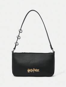 HARRY POTTER X SHEIN Fashionable Women Shoulder Bag, - Black - View 8