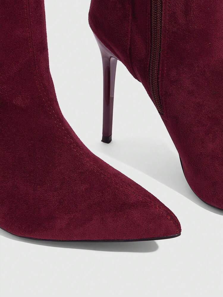 CUCCOO SZL Women's Fashion Pointed Toe Stiletto Heel Over-The-Knee Boots, Classic Versatile For Commuting, Dating, Party, Holiday For Christmas Spring Shoes