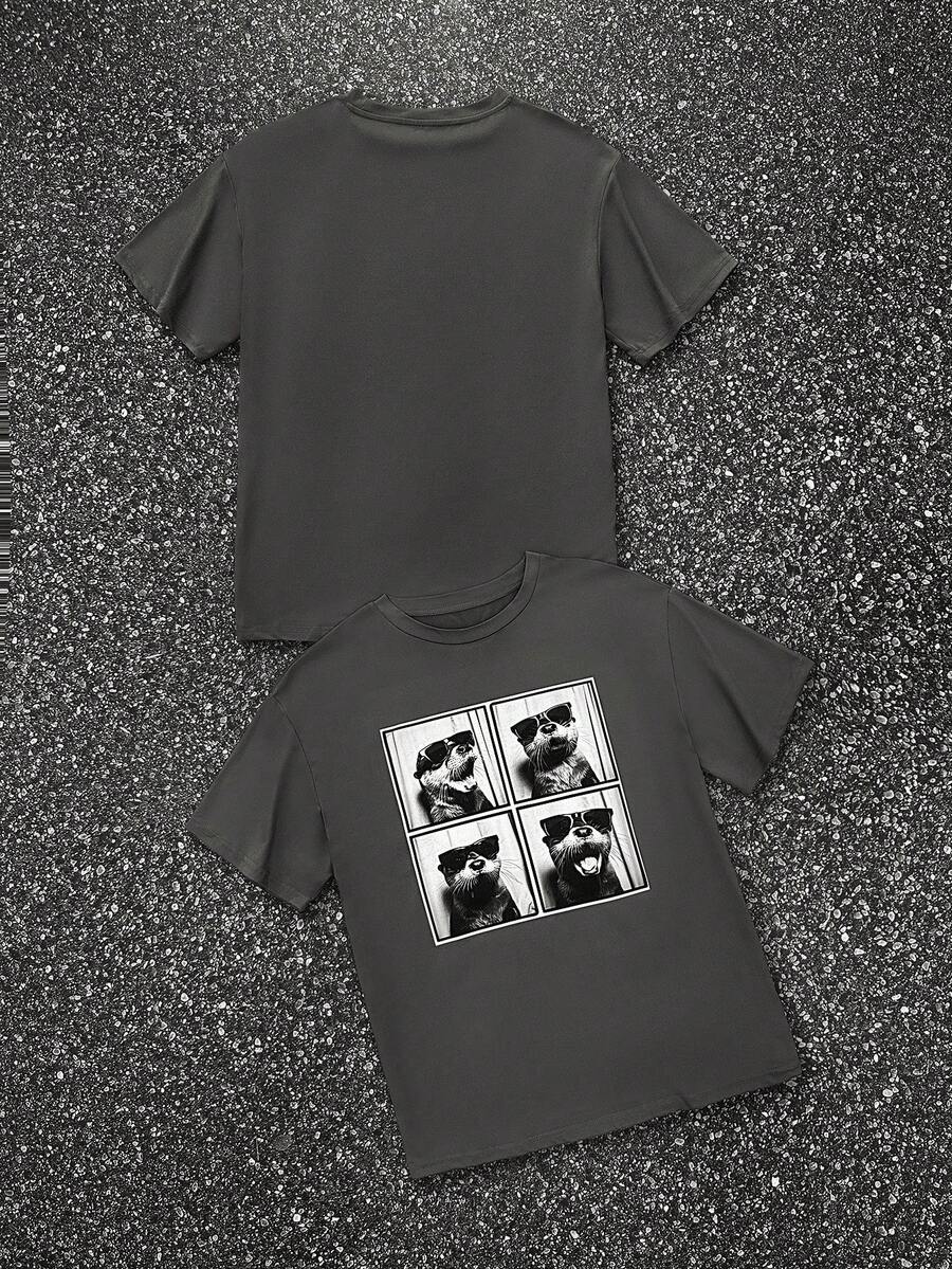 女士圆领落肩 T 恤，简约时尚休闲日常穿着