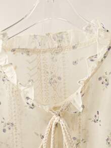 SHEIN Clasi Blusa elegante bordada para mujer de talla grande, de verano