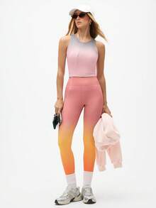 Eassivo Eassivo 女士渐变色镂空后背日常健身运动文胸 - 彩色 - 查看 7