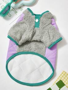 PETSIN Lovely Warm Pet Vest – Soft, Thickened Casual Waistcoat For Small Dogs, Cats, Puppies, And Kittens, Providing Excellent Comfort For Chilly Autumn And Winter Days - Purple - View 2