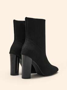 CUCCOO BASICS Botas de tacón alto hasta la pantorrilla para mujer