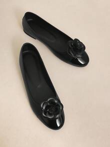 Rosivie Mocassins plats décontractés à décor floral pour femmes