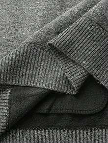 Manfinity CityGents Kardigan męski w stylu koreańskim, z dekoltem w serek, gruby, dzianinowy kardigan z podszewką termiczną w stylu vintage, jesień/zima