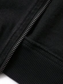 FRIFUL 女士休闲蓬松牛仔翻领夹克 - 藍色 - 查看 8