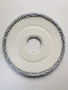 1/2/3/5/8pcs Compatible With 9.64 Inch Circular Adhesive Mop Cloth, Hand Wash Free Sewage Separation Mop Accessories, Ultra-Fine Fiber Absorbent Mop Head, Cleaning Supplies Accessories, Cleaning Tool Replacement - Grey - View 6