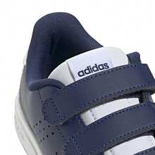 Adidas أحذية رياضية للأطفال Advantage Base 2.0 باللون الأزرق الداكن والأبيض والرمادي JS3820 - ازرق وابيض - مشاهدة 6
