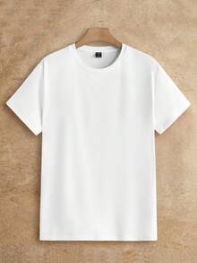 HIMLAND 3 件装男士休闲圆领针织短袖 T 恤，基本款 T 恤