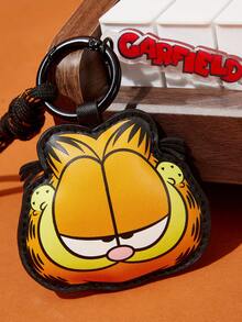 GARFIELD | SHEIN 1 chiếc mặt dây chuyền trang trí in hình bằng da PU, dùng để treo túi xách, móc khóa, có thể treo trên túi, ví, quần áo, hình mèo. - Nhiều màu - Xem 5