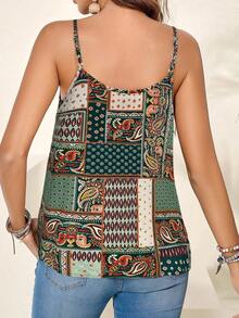 EMERY ROSE Top sin mangas de estilo bohemio y versátil para mujer de verano - Multicolor - Ver 2