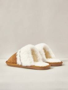 Cuccoo Women Fashion Soft Bottom Home Slippers New Year Holiday - Brown - View 4