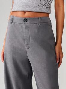 MISSGUIDED Hochtaillierte, weite Palazzo-Hosen für Damen, Büro, Business, professionelle Arbeitshosen