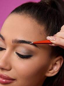 Betty Boop x SHEIN 2 Pcs Multi-Functional High Precision Stainless Steel Eyebrow Tweezer Set, Cute And Practical Makeup Beauty Tools Set Essential For Home Use, Slanted Mouth, Pointed Nose Clip, Includes Eyelash Tweezers And Hair Removal Tweezers,For Facial Hair, Ingrown Hair And Splinter Remover, False Eyelash Grafting Tool,Cherry Pattern Lady Pink Red,Gift Ideas,Party,Holiday,Valentine's Day - Multicolor - View 7