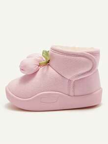 Cozy Pixies Autumn/Winter All-Match Casual Fashion Versatile Plush Thickened Warm Cute Soft Baby Snow Boots, Ankle Boots, Slippers