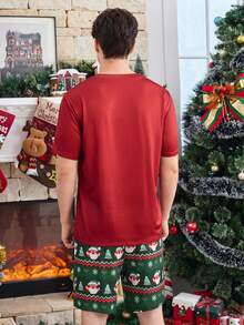 FamilyFrolics Halloween Pumpkin & Monster Graphic Family Matching Loungewear Set For Men, Christmas - Multicolor - View 2