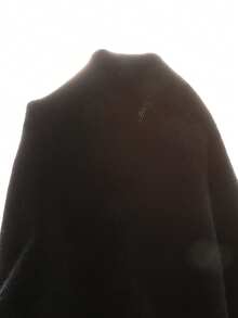 Teen Girl Turtleneck Striped Sweater, Black & White, Long Sleeve, Loose Fit, Casual, Comfortable Knit Top - Black and White - View 6