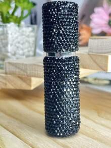 1 件 10ml 奢华水钻装饰可填充香水喷雾瓶、爽肤水瓶、旅行香水雾化器、迷你便携式香水喷雾器、女士礼物、香水瓶