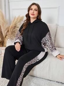 Lacomfia Elegante set casual da 2 pezzi per donne taglie comode