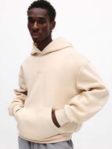 SUMWON Felpa oversize con cappuccio e tasca centrale con coulisse, per abbigliamento casual da strada