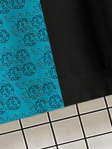 Rick and Morty X SHEIN Moletom com capuz casual masculino com estampa de desenho animado e bloco de cores, outono - Branco - Ver 4