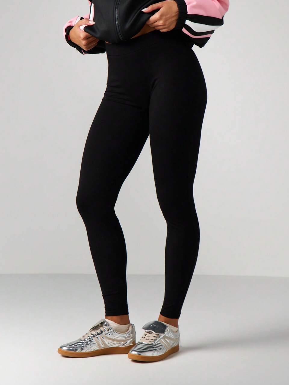 Missguided x Playboy High Waisted Leggings With Embossed Texture Full Length Stretch Pants