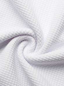 Manfinity CasualCool Men's Solid Color Long Sleeve Casual Commuter Polo Shirt Casual Men Long Sleeve White Polo Shirt - White - View 5