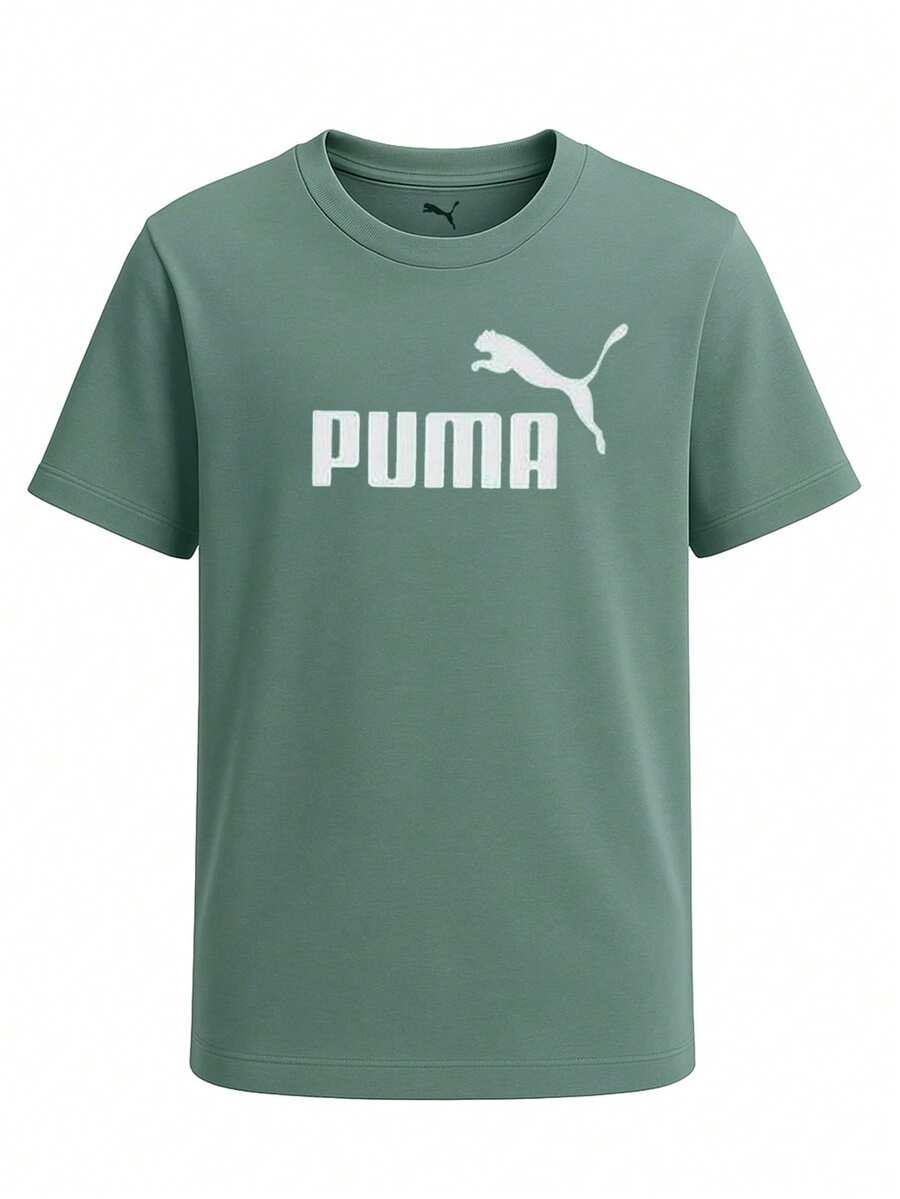 Puma ESS No. 1 Girl's T-Shirt Green - Green - View 1