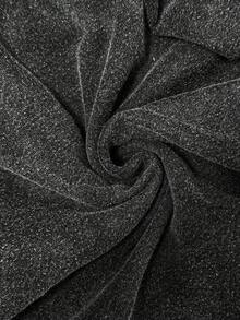 SHEIN 可调节腰部抽绳宽松阔腿裤，带口袋，休闲孕妇装，适合日常通勤 - 深灰色 - 查看 7