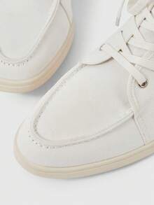 Sleekvia Women's Casual Versatile Lace-Up Ankle Boots For Christmas - Beige - View 7