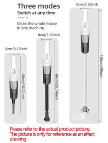 SHEIN Basic living 无绳吸尘器，家用和车用无绳吸尘器，手持式轻便无尘袋吸尘器，适用于快速清洁地毯和地板、宠物毛发和硬地板，是保持家居清洁整洁的必备品，适合作为情人节礼物送给男士和女士