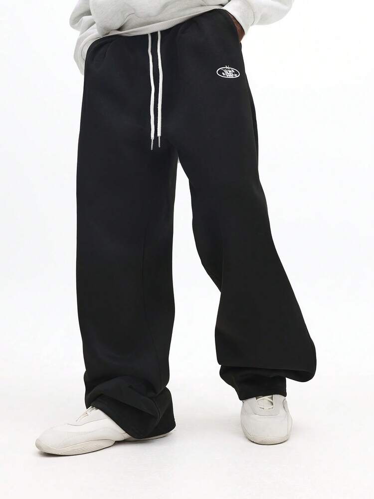 SUMWON Wide Leg Joggers With Drawstring And Extra Volume For Relaxed Comfort Winter Sweatpants Plain