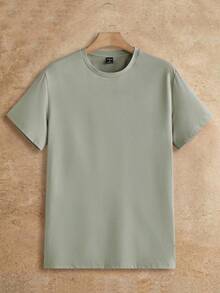 HIMLAND 3 件装男士休闲圆领针织短袖 T 恤，基本款 T 恤