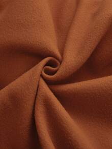 Manfinity Homme Men Letter Graphic Colourblock Drawstring Thermal Lined Hoodie Without Tee - Brown - View 4