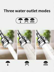 SHEIN Basic living 1Pc ABS Faucet Splash-Proof Head, Modern Swivel Flexible Splash-Proof Water Saver For Kitchen