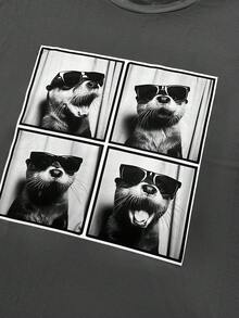 女士圆领落肩 T 恤，简约时尚休闲日常穿着