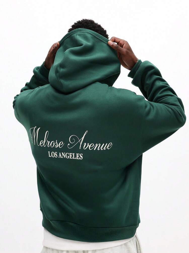 Felpa con cappuccio e stampa graffiti