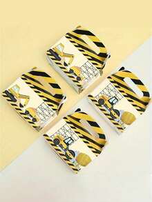 4个工程车造型包装盒，生日节日派对礼品包装用品礼盒，包装盒 - 彩色 - 查看 7