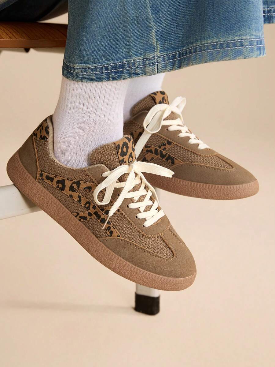 CUCCOO EASI Giày thể thao nữ màu nâu thường ngày - màu nâu - Xem 1