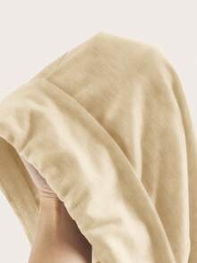 SHEIN EZwear 2 件女士休闲高腰翻领阔腿直筒裤，棕色和杏色，适合春秋季 - 彩色 - 查看 9