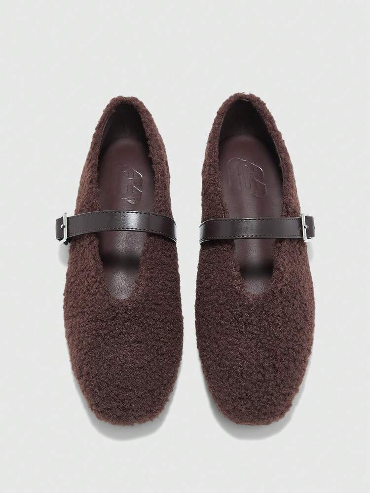 CUCCOO BIZCHIC Women's Fashion Commuter Versatile Casual Mary Jane Flat Shoes For Christmas Spring Shoes