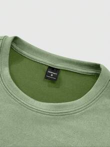 Claim Dot 宽松男士字母压纹落肩T恤 - 薄荷綠 - 查看 6