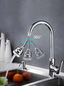 SHEIN Basic living 1Pc ABS Faucet Splash-Proof Head, Modern Swivel Flexible Splash-Proof Water Saver For Kitchen