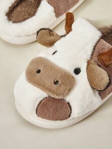 Cuccoo Women's Cartoon Cow Pattern Fashionable Indoor Slipper For Summer Vacation Shoes Summer