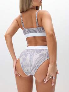 BABYPHAT 印花吊带文胸，带松紧带 内衣 贴身内衣 - 彩色 - 查看 7