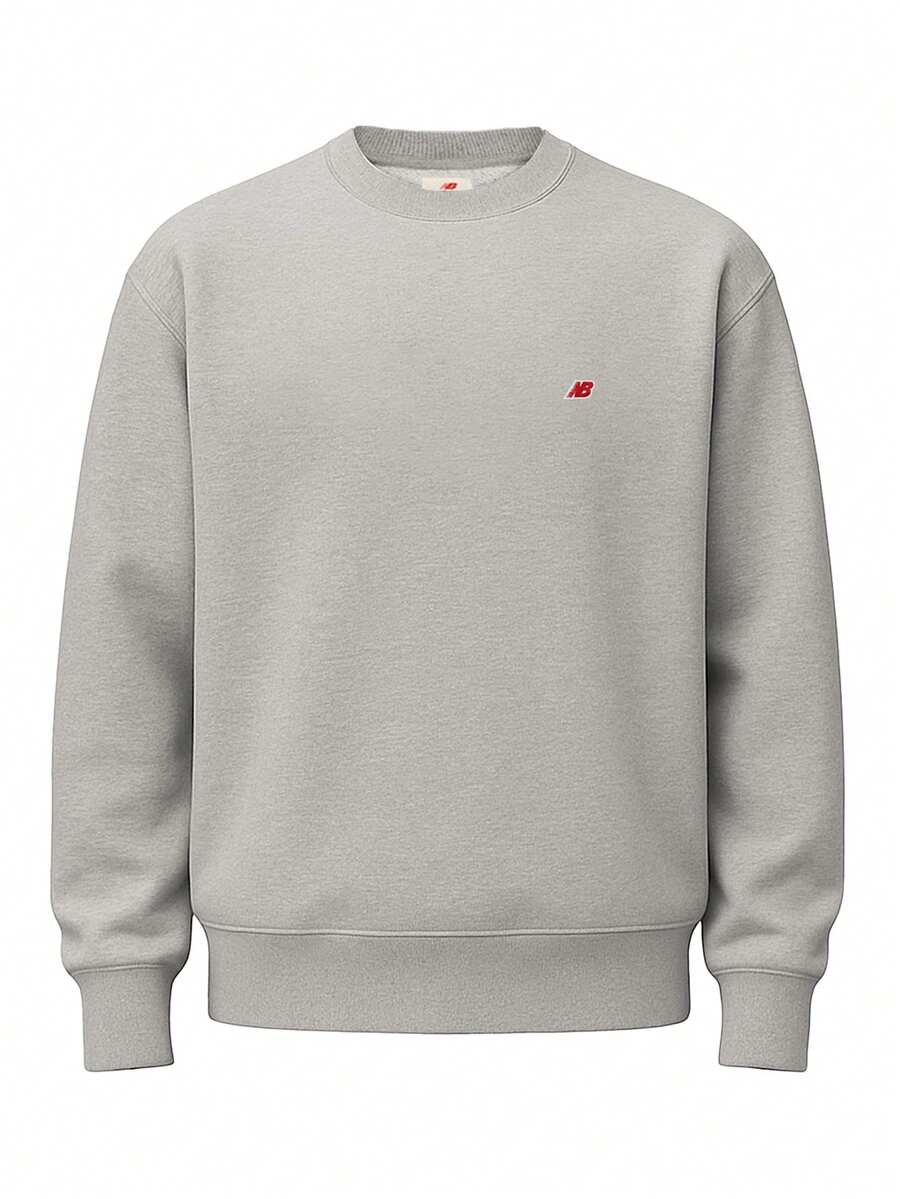 New Balance Made In USA Core Men's Pullover Sweatshirt Grey - 淺灰色 - 查看 1