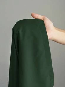 Slaydiva Nuevo llegado de primavera/verano, elegante y apropiado para ir a la oficina, fiestas, clubes y actividades al aire libre. Conjunto de 2 piezas para mujer talla grande con top corto holgado de hombros caídos y cordón ajustable, y pantalones de pierna ancha con bolsillos, en color verde. - Verde militar - Ver 11