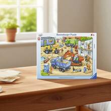 Ravensburger Big Construction Vehicles 40 Piece Jigsaw Puzzle Age 4 Years+ 6120 - Multicolor - View 4